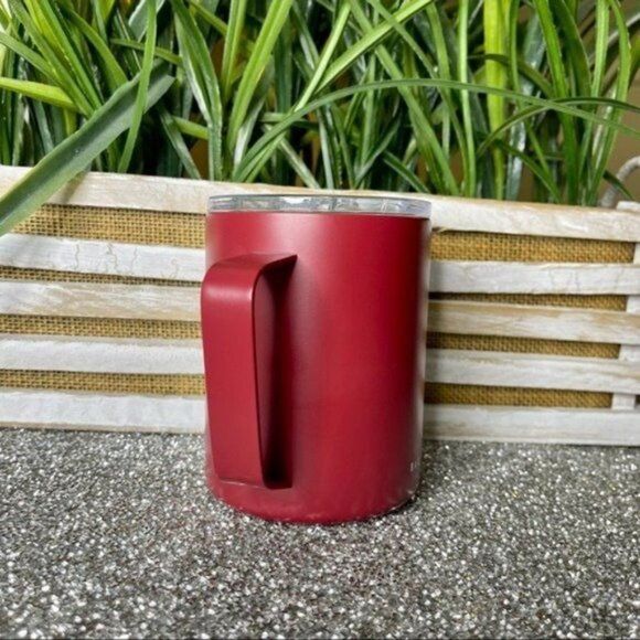 Rae Dunn Mug Burgundy Fall Y’all Stainless Steel 12 oz Coffee Cup New - Picture 3 of 6